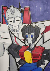 Starscream &amp; Skyfire (AU)